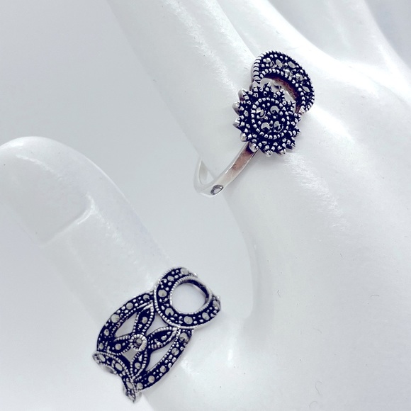 925 Sterling Silver Ring ⛓ - Picture 7 of 10